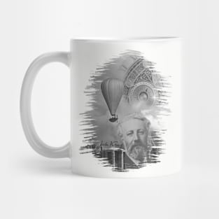 Sci-Fi Visionary - Jules Verne Aeronautical Vehicle 3 Mug